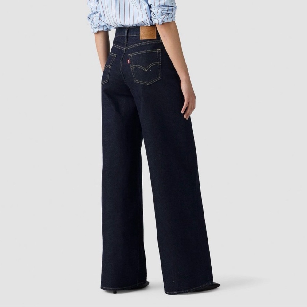 Levi's Dark Indigo Wide Leg Jeans - Picture 5 of 14